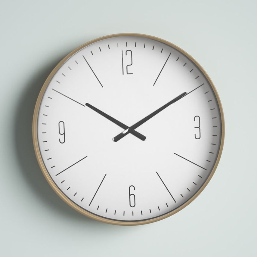 WoodenTick | Minimalist White Clock2