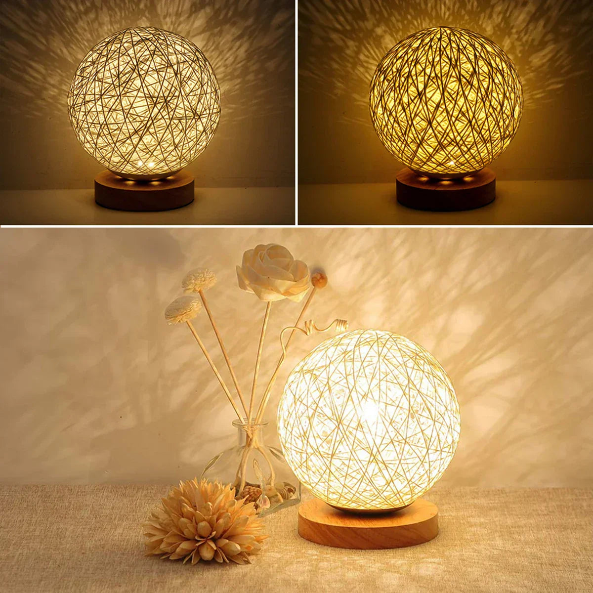 WovenLight | Natural Rattan Table Lamp2