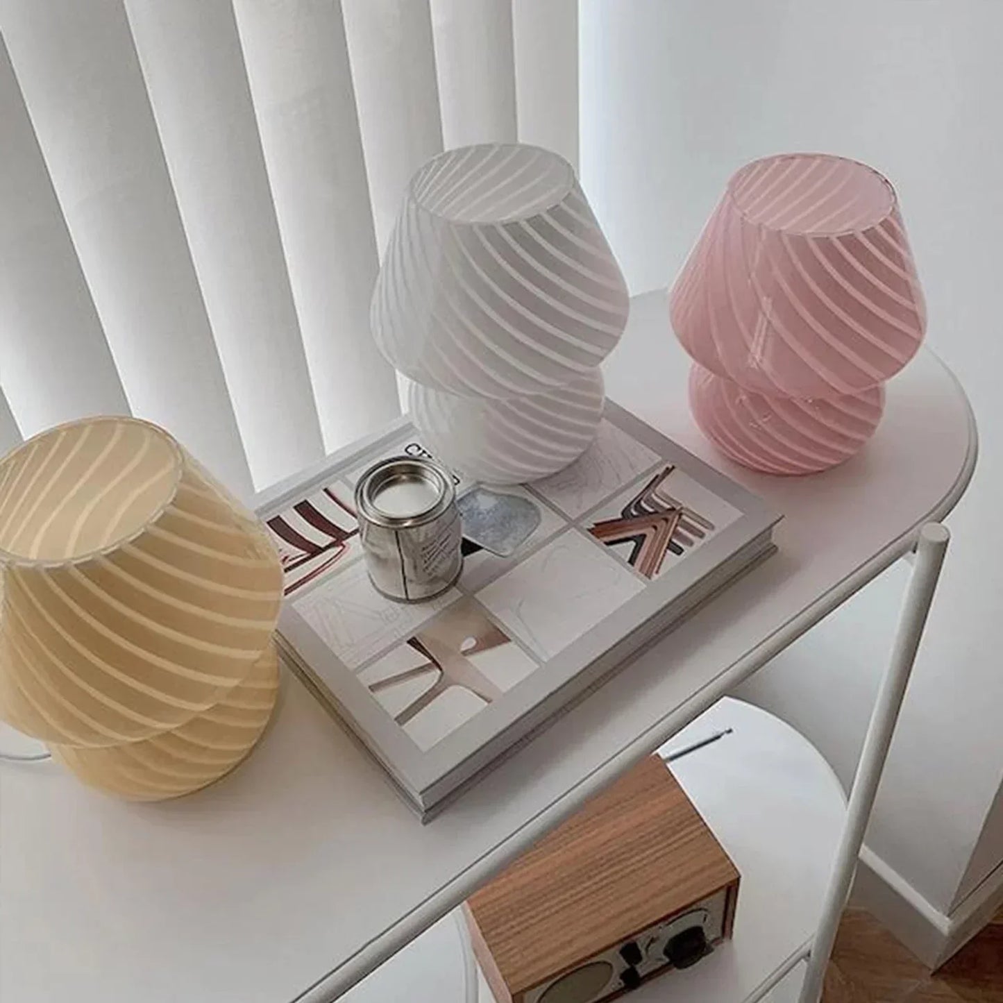 ZenMush | Minimalist Striped Glass Lamp2