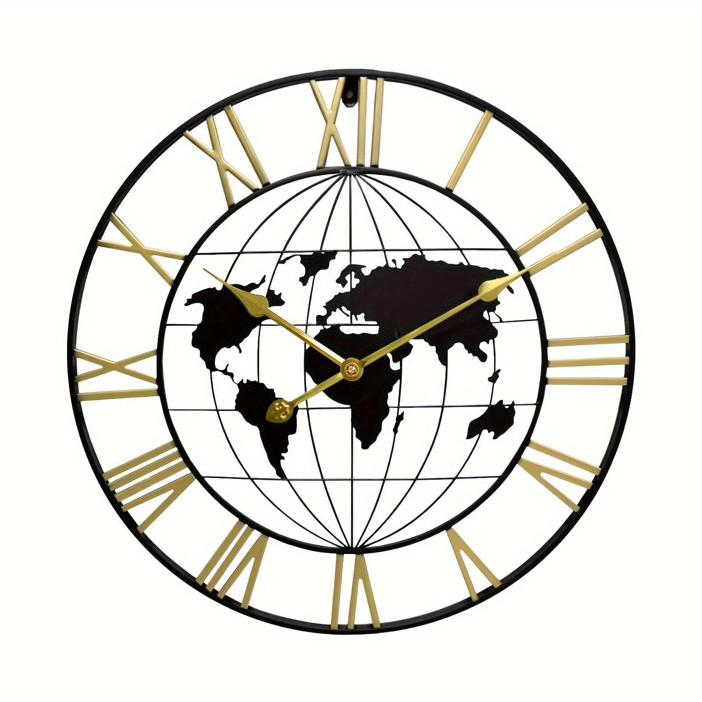 GlobeTime | Minimalist World Map Wall Clock