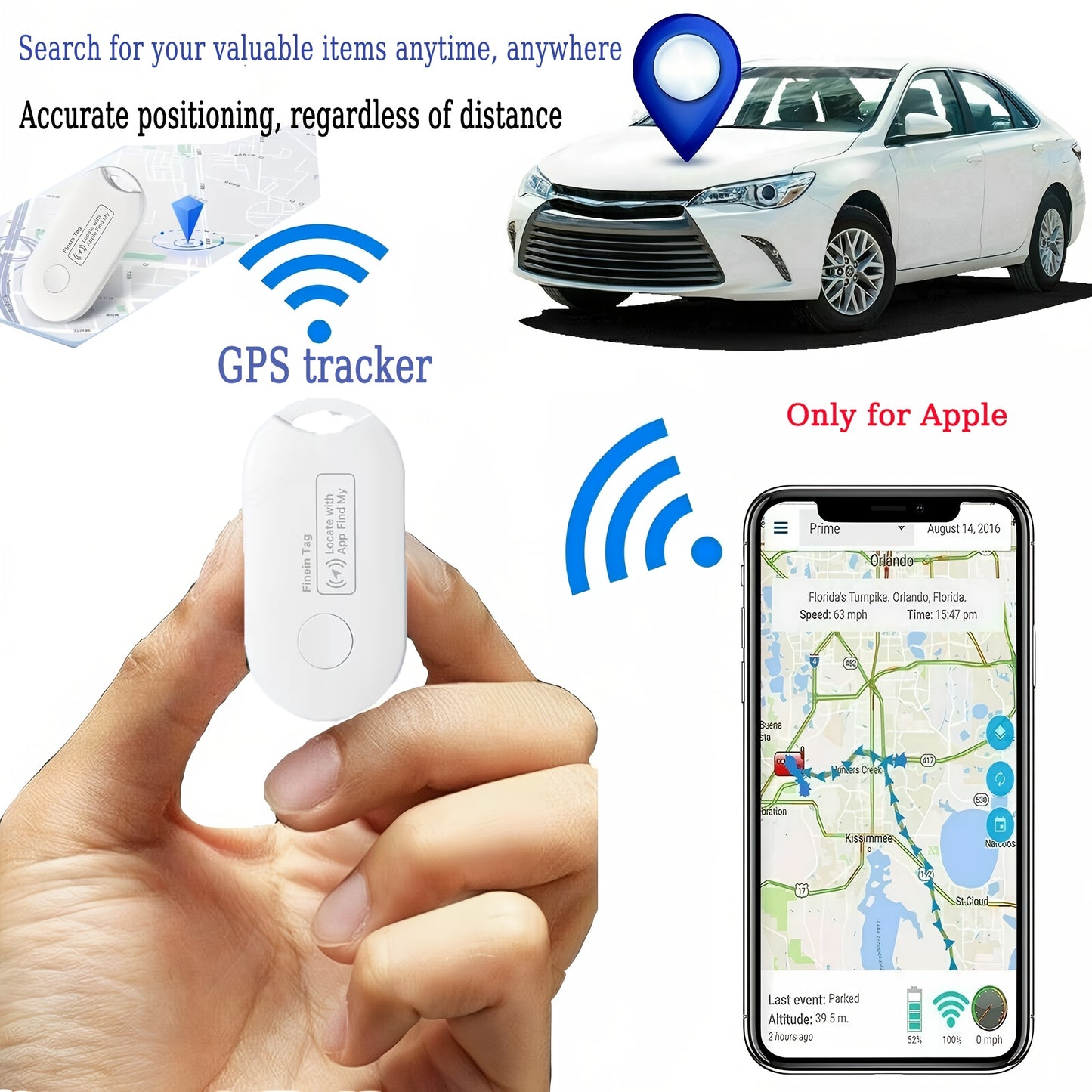 LocateMate | Compact GPS Tracker – Keys, Pets & More