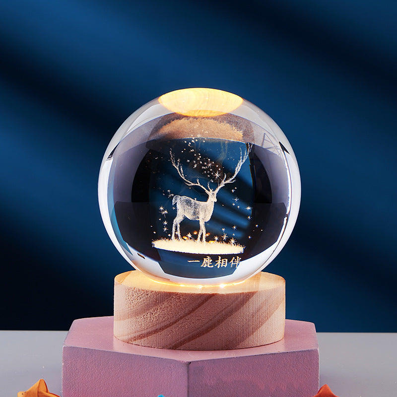 DeerLight | Orbital Crystal Table Lamp
