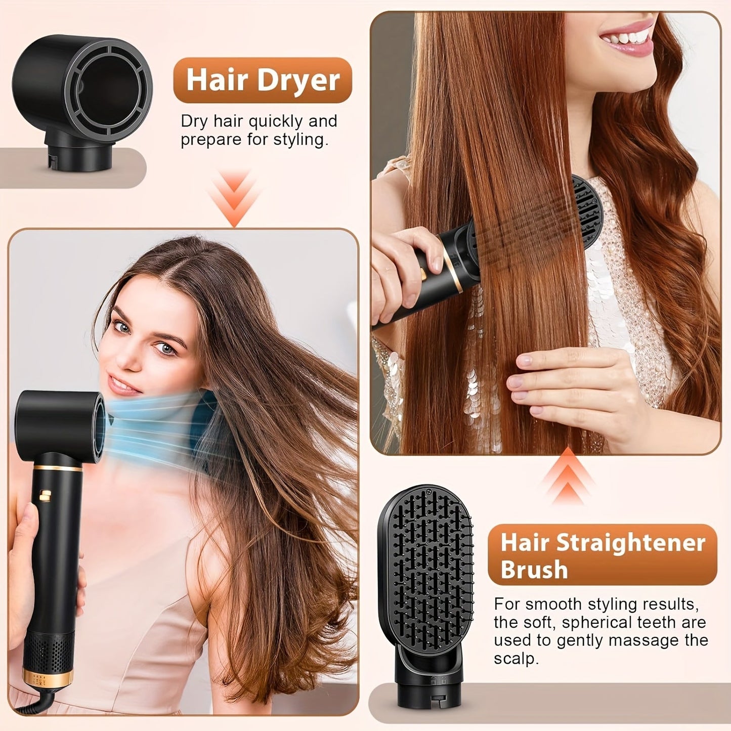 SilkForm | Women’s 5-in-1 Hair Tool – Quick Drying, Curling & Volume