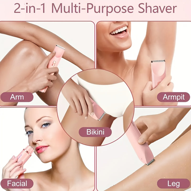 SilkTrim | Women’s Shaver – Dual-Head Precision & USB Charging