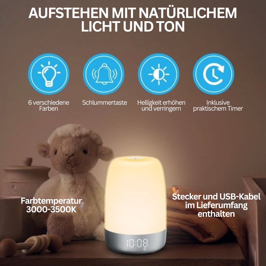 DawnAura | Wake-up Light with Natural Sounds