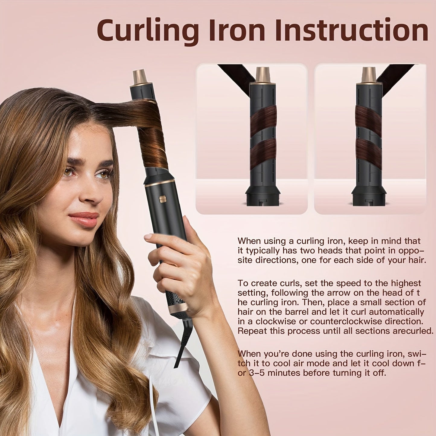 GlamWrap | 5-in-1 Hair Styler – Drying, Curling & Straightening Tool