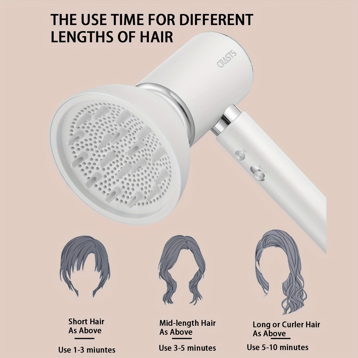 AeroSilk | 2000W Quiet Ionic Hair Dryer for Gentle Hair Care