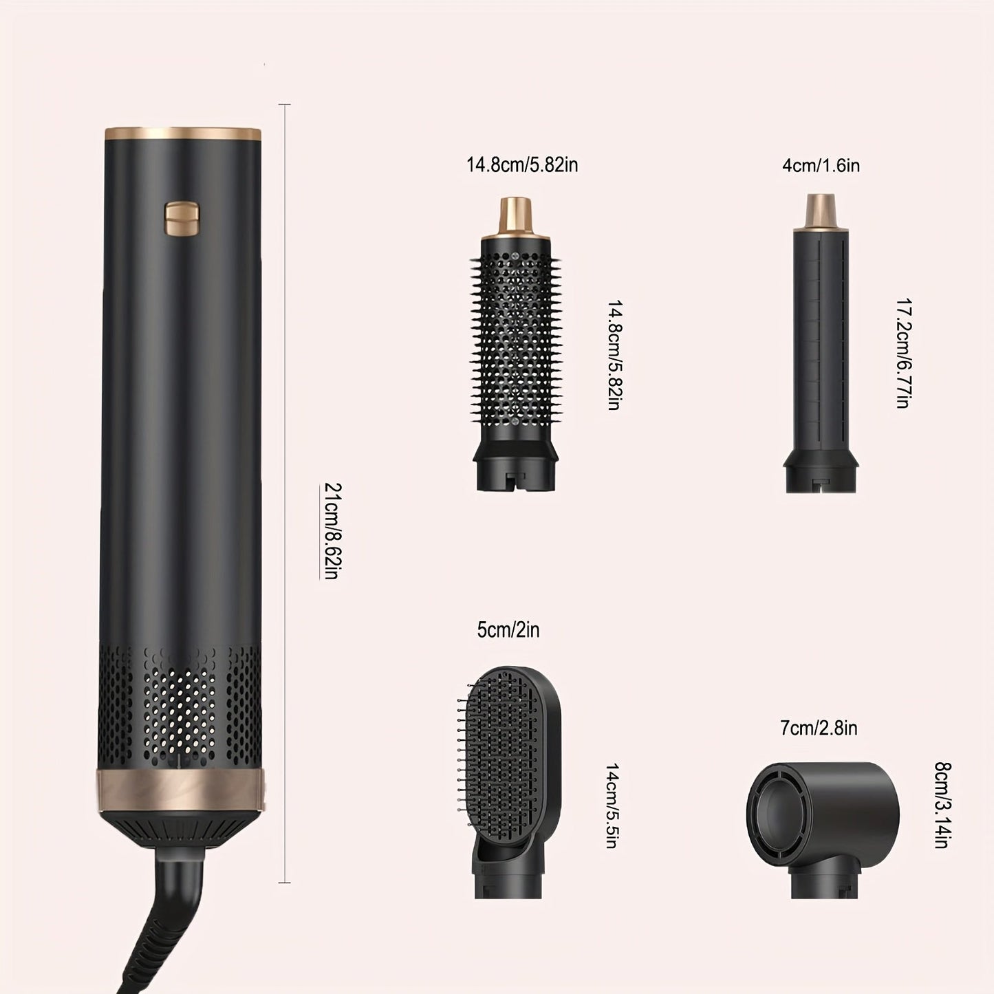 GlamWrap | 5-in-1 Hair Styler – Drying, Curling & Straightening Tool