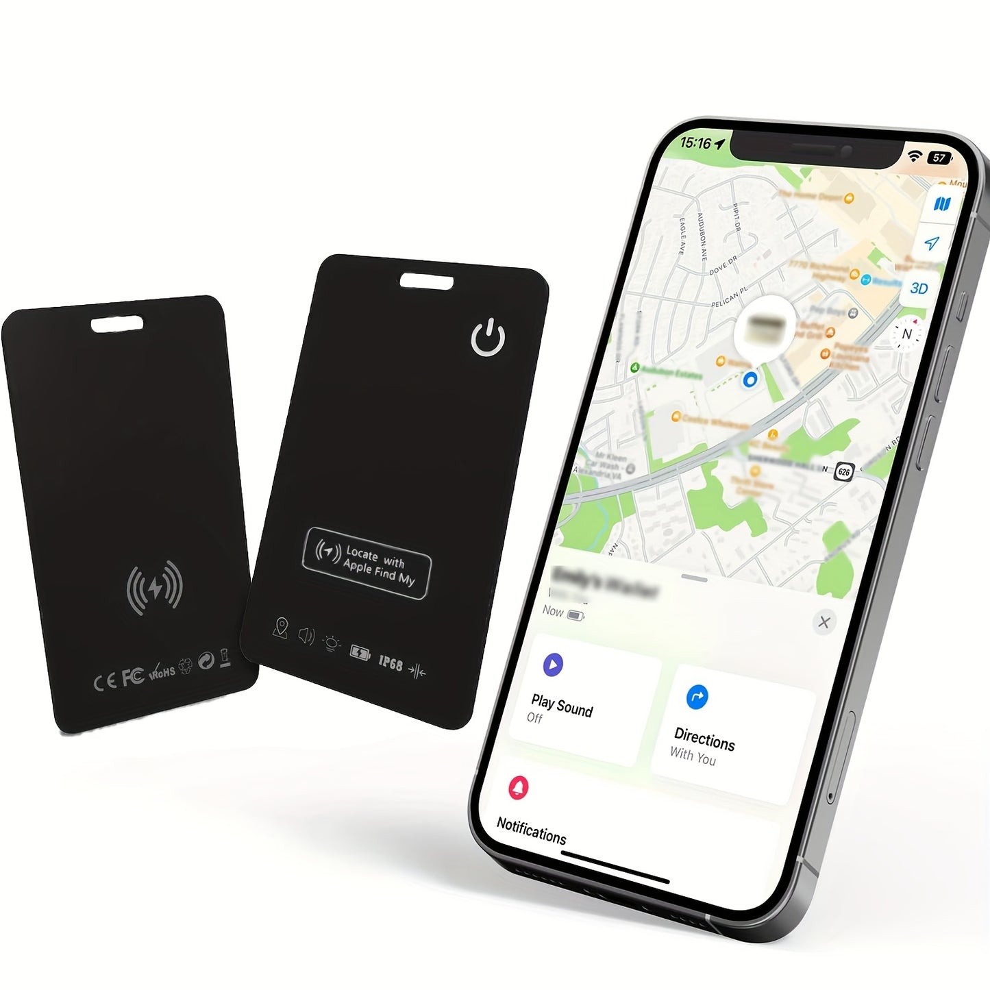 WalletMate | Ultra-Thin Tracking Card – iPhone Ready