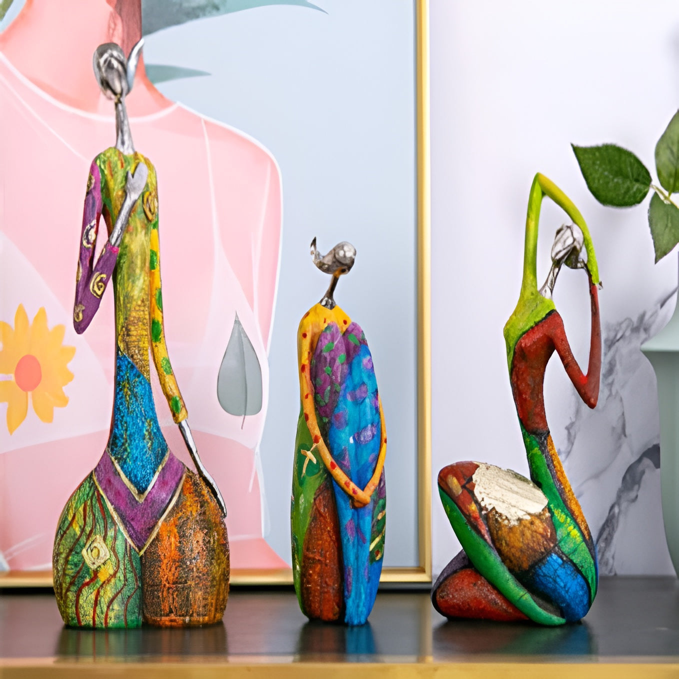 SereneSilhouette | Elegant Body Resin Statue