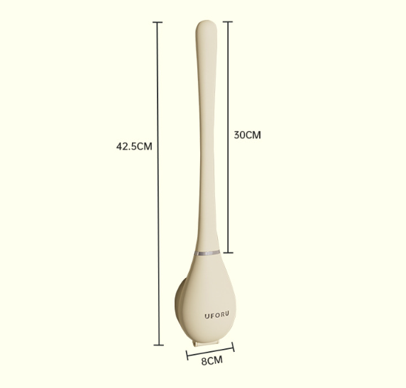 PureBrush | Elegant Toilet Brush with Antibacterial Silicone Head