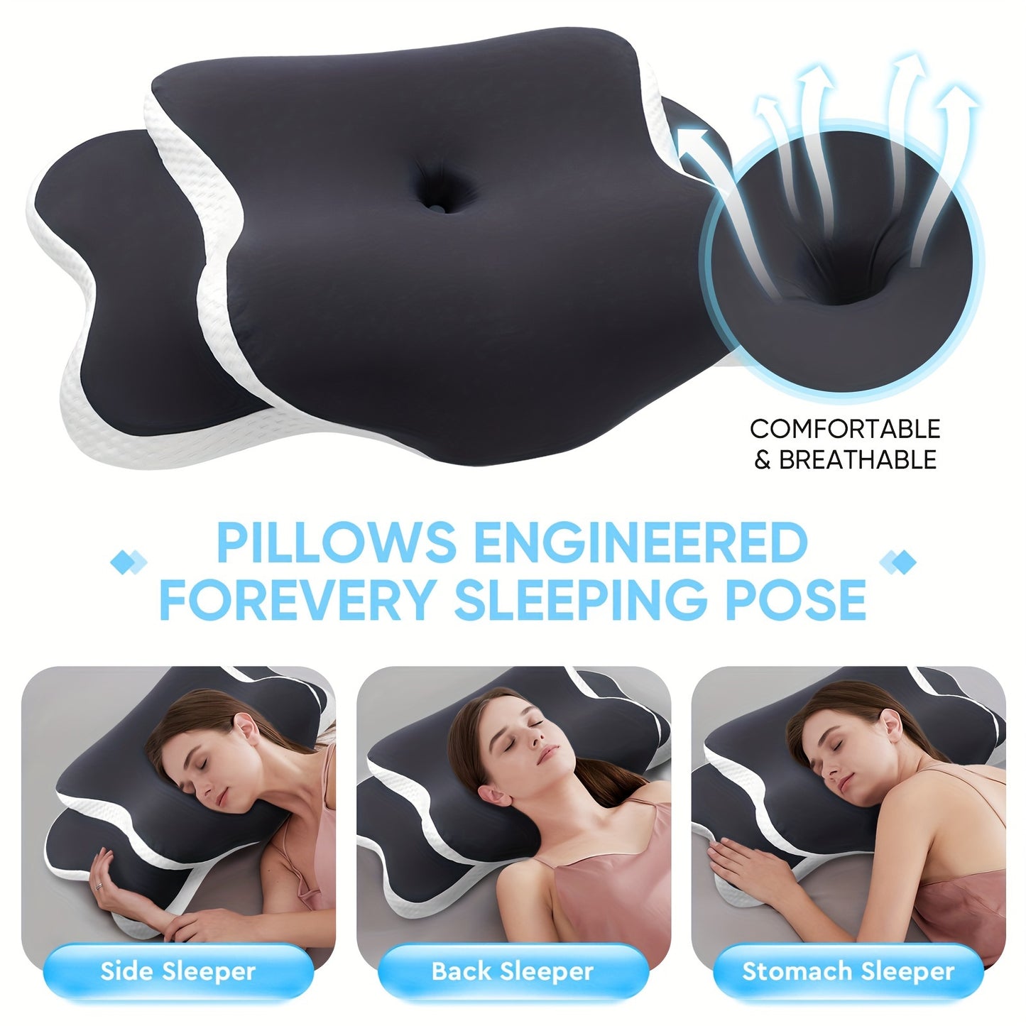 SleepMate | Ergonomic Neck Pillow for Rest & Support