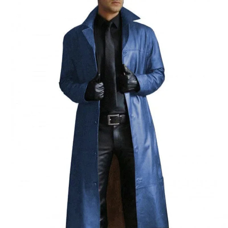 Variant image for Elegant Leather Long Winter Coat Women - Stylish, Cozy Outerwear-7