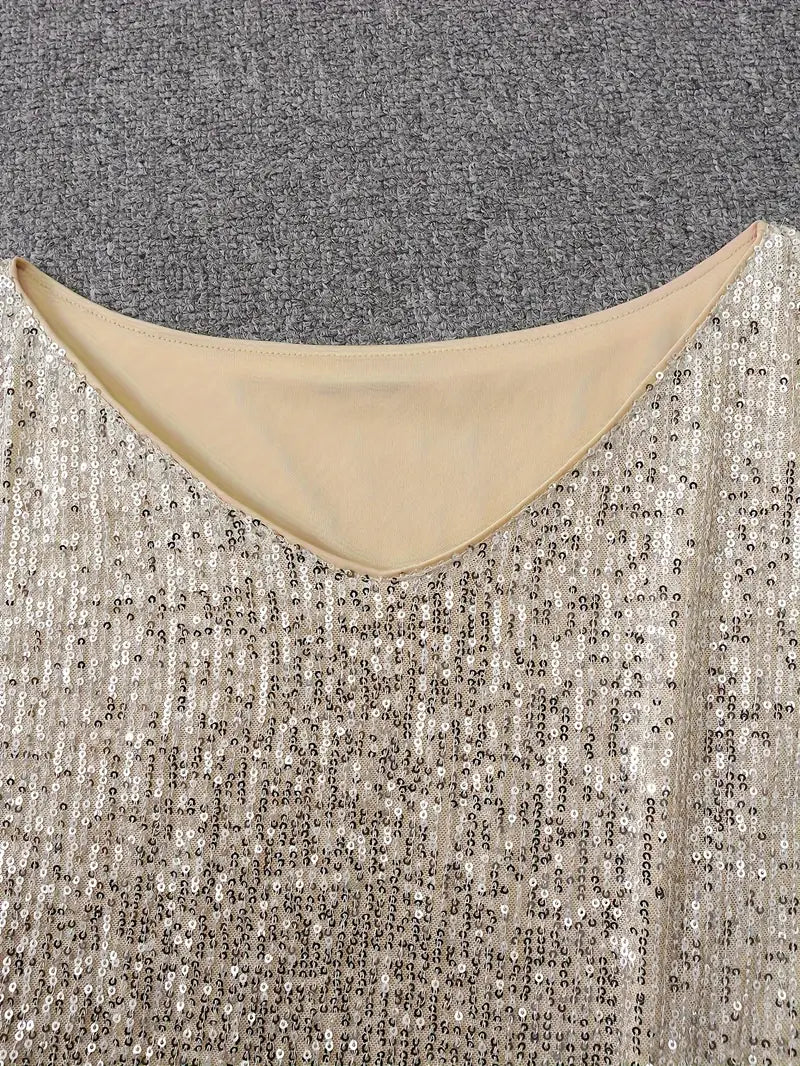 Vivienne | Elegant Contrast Sequin Sparkle | Women’s Fashion