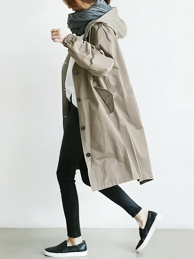 Aurelia | Sleek Waterproof Hooded Jacket | Women Fashion