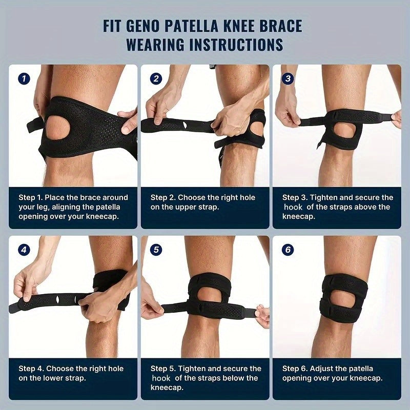 MoveGuard | Knee supports - Elasticated support & breathable comfort (set of 2)
