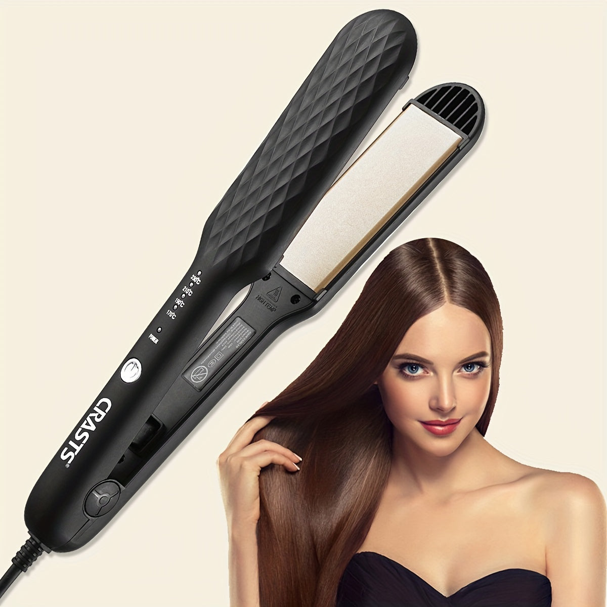 GlamForm | 3-in-1 Hair Styling Tool – Straighten, Curl & Crimp with LCD Control
