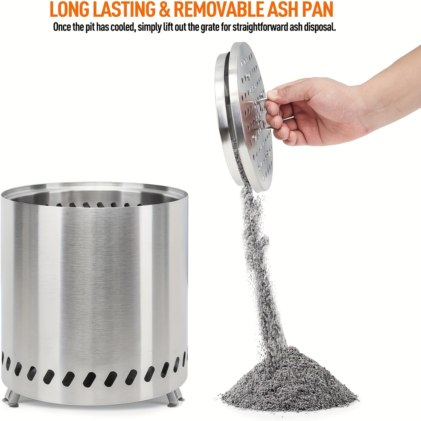 SteelFlame | Portable Fire Pit – Durable Stainless Steel Design