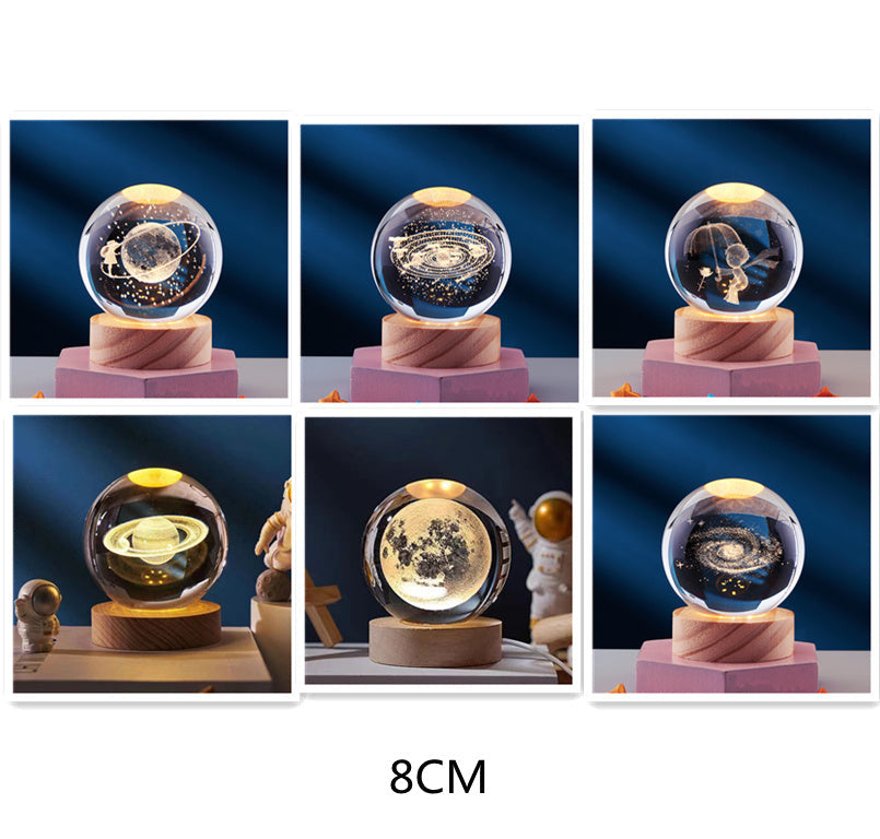 DeerLight | Orbital Crystal Table Lamp