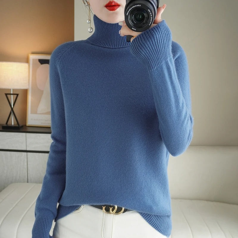 Variant image for Cozy Cashmere White Jumper for Women - Stylish Ladies Knitwear Essential-21