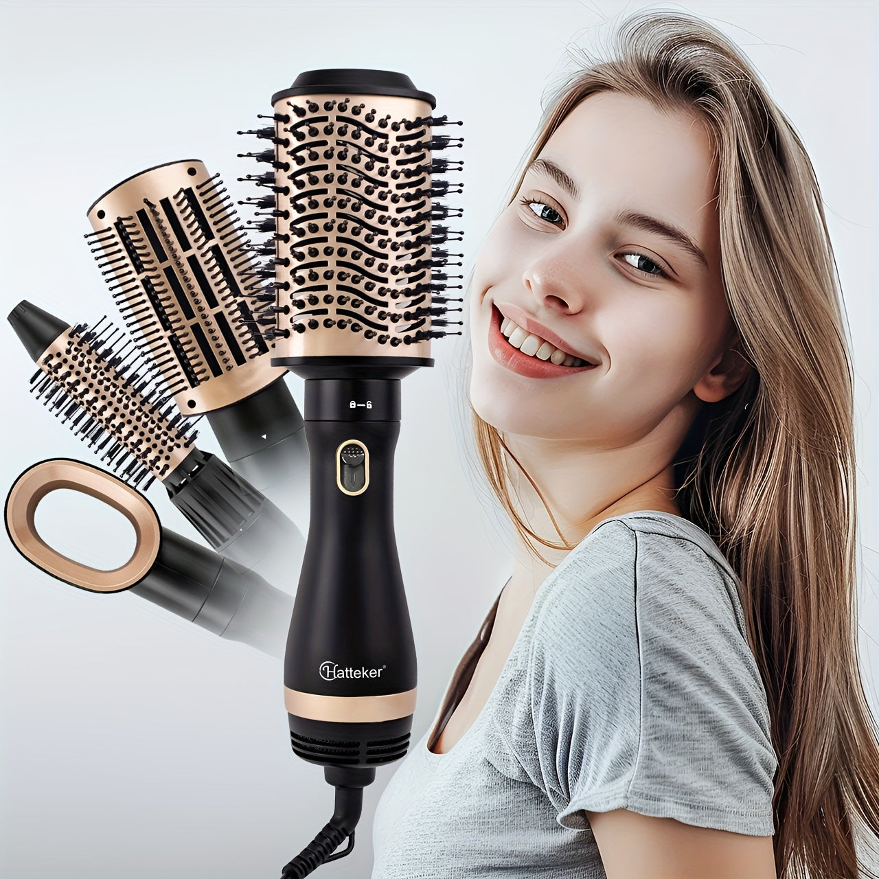 VivaComb | Electric Styling Comb – Fast 4-in-1 Drying & Smoothing Tool