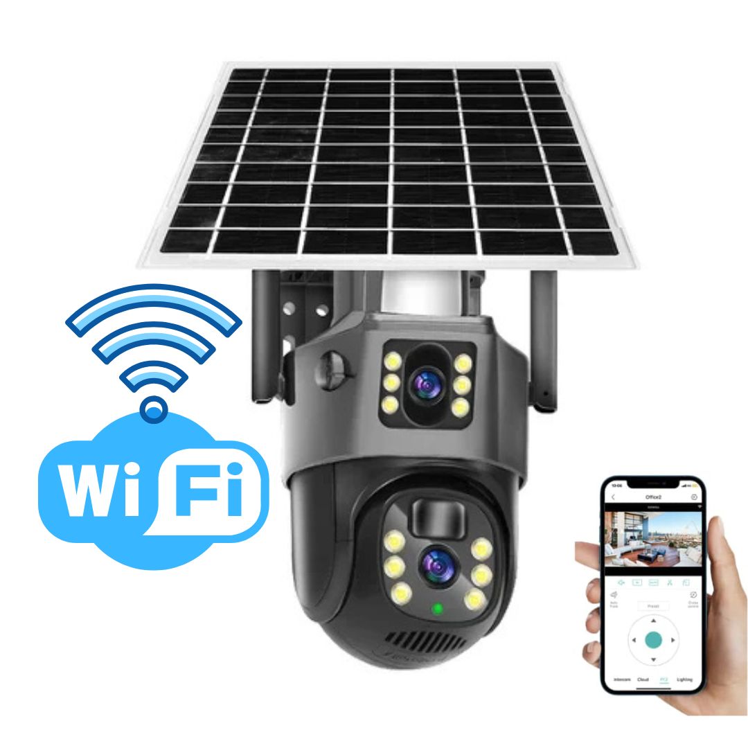 DualGuard | 4K security camera with solar panel