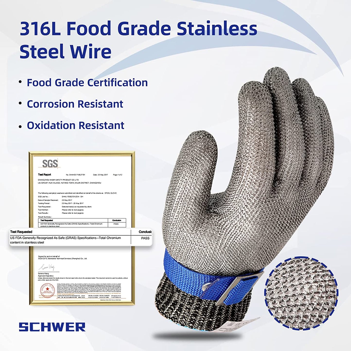 ChefShield | Kitchen Mesh Glove – Dishwasher-Safe & Hygienic