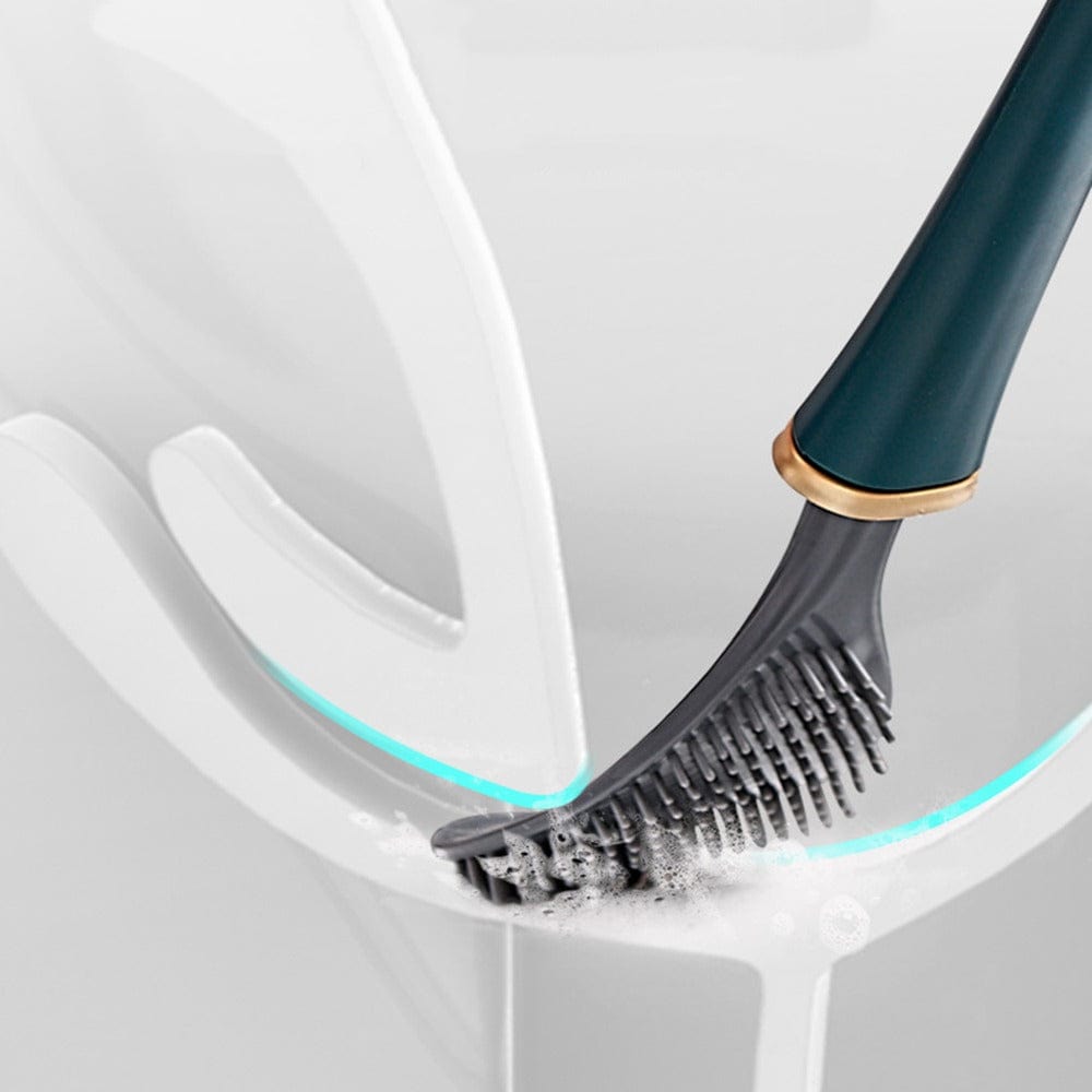 PureBrush | Elegant Toilet Brush with Antibacterial Silicone Head