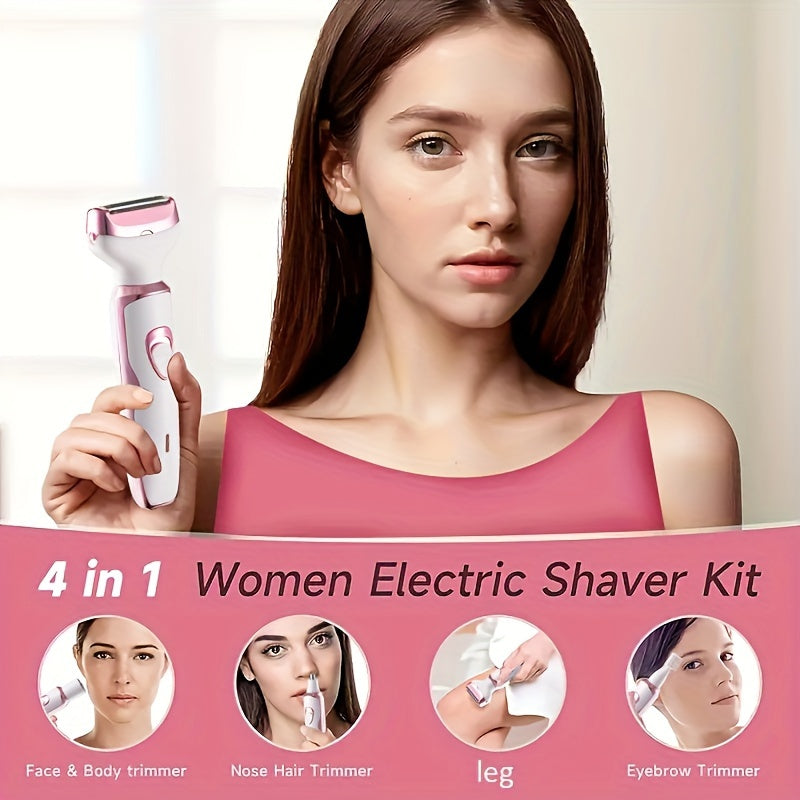 LuxeCare | Rechargeable ladies' shaver - Gentle 4-in-1 care everywhere