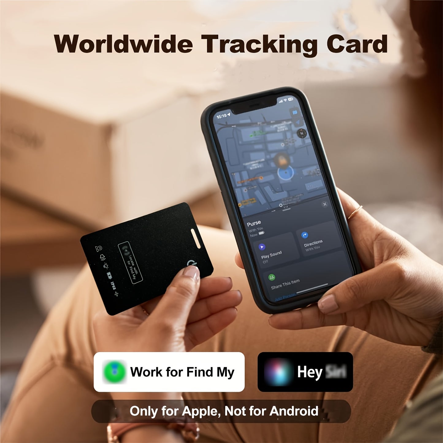 WalletMate | Ultra-Thin Tracking Card – iPhone Ready