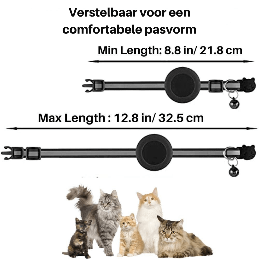 TrackTail | Cat collar with GPS tracker mount & safety clasp