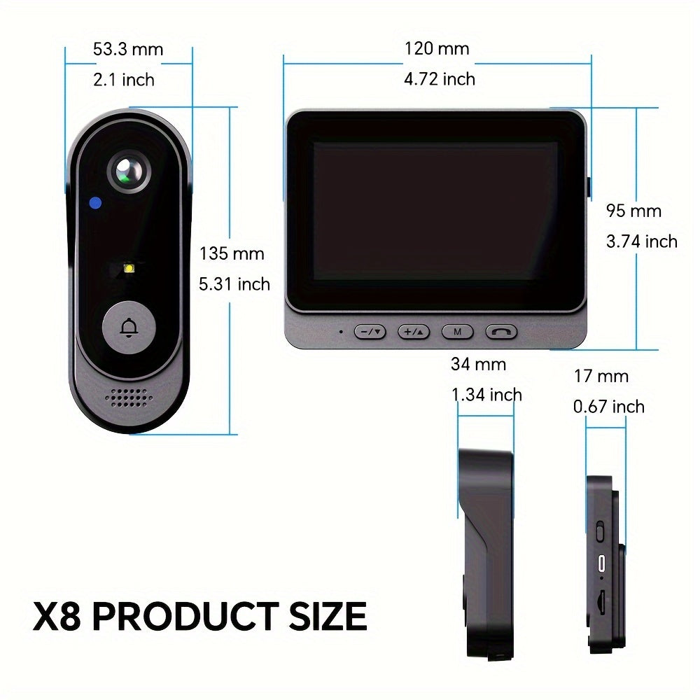 VisionBell | USB-Powered Video Doorbell with Touch Control