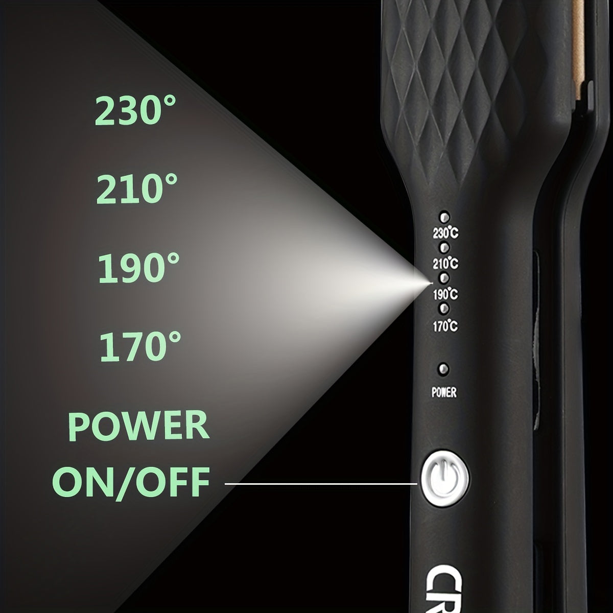 GlamForm | 3-in-1 Hair Styling Tool – Straighten, Curl & Crimp with LCD Control