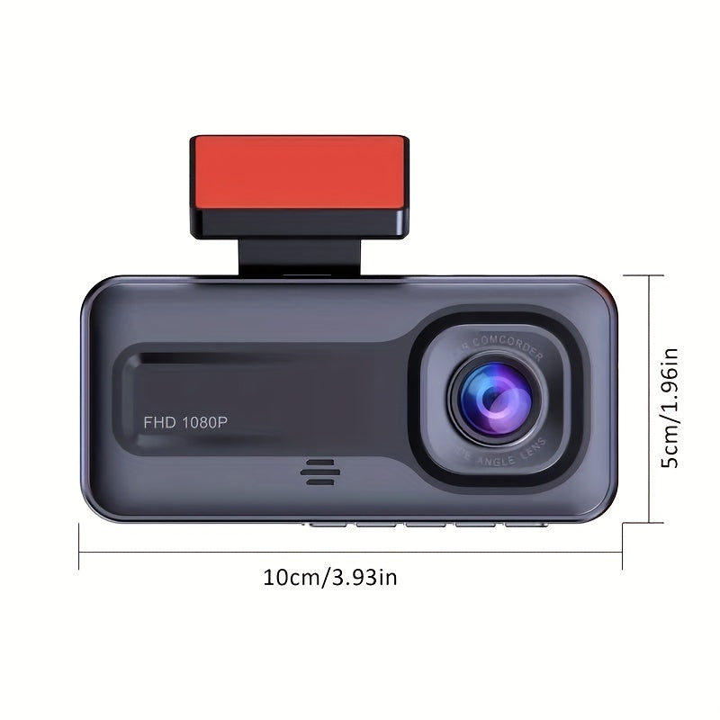 TriCam | 1080P Dash Cam – Front, Cabin & Rear Recording