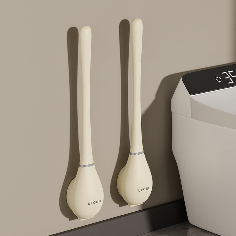 PureBrush | Elegant Toilet Brush with Antibacterial Silicone Head
