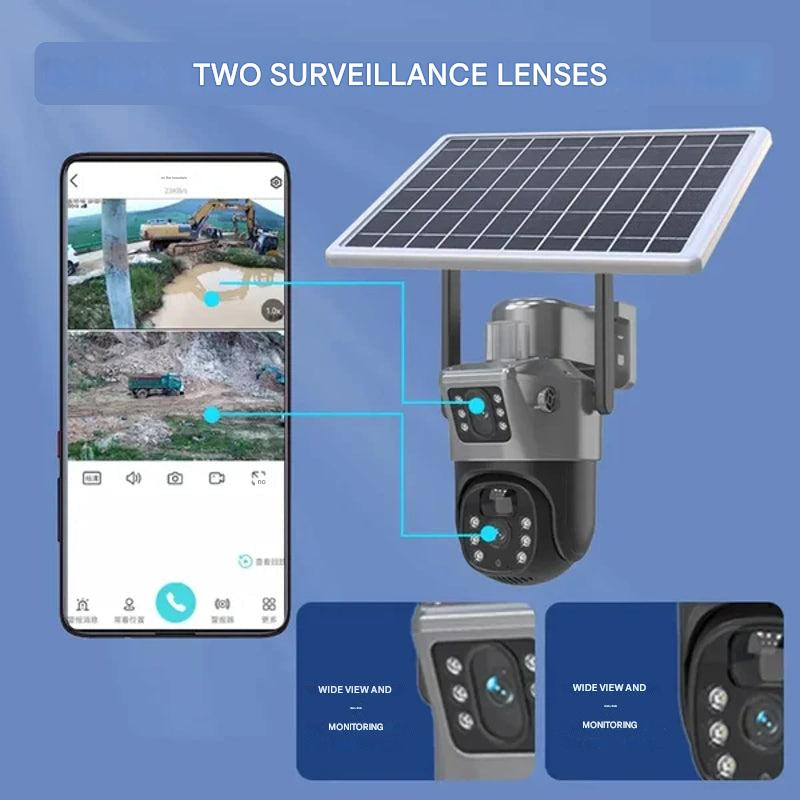 DualGuard | 4K security camera with solar panel