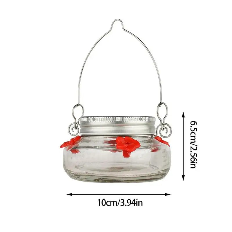 NectarBloom | Clear Flower Port Hummingbird Feeder