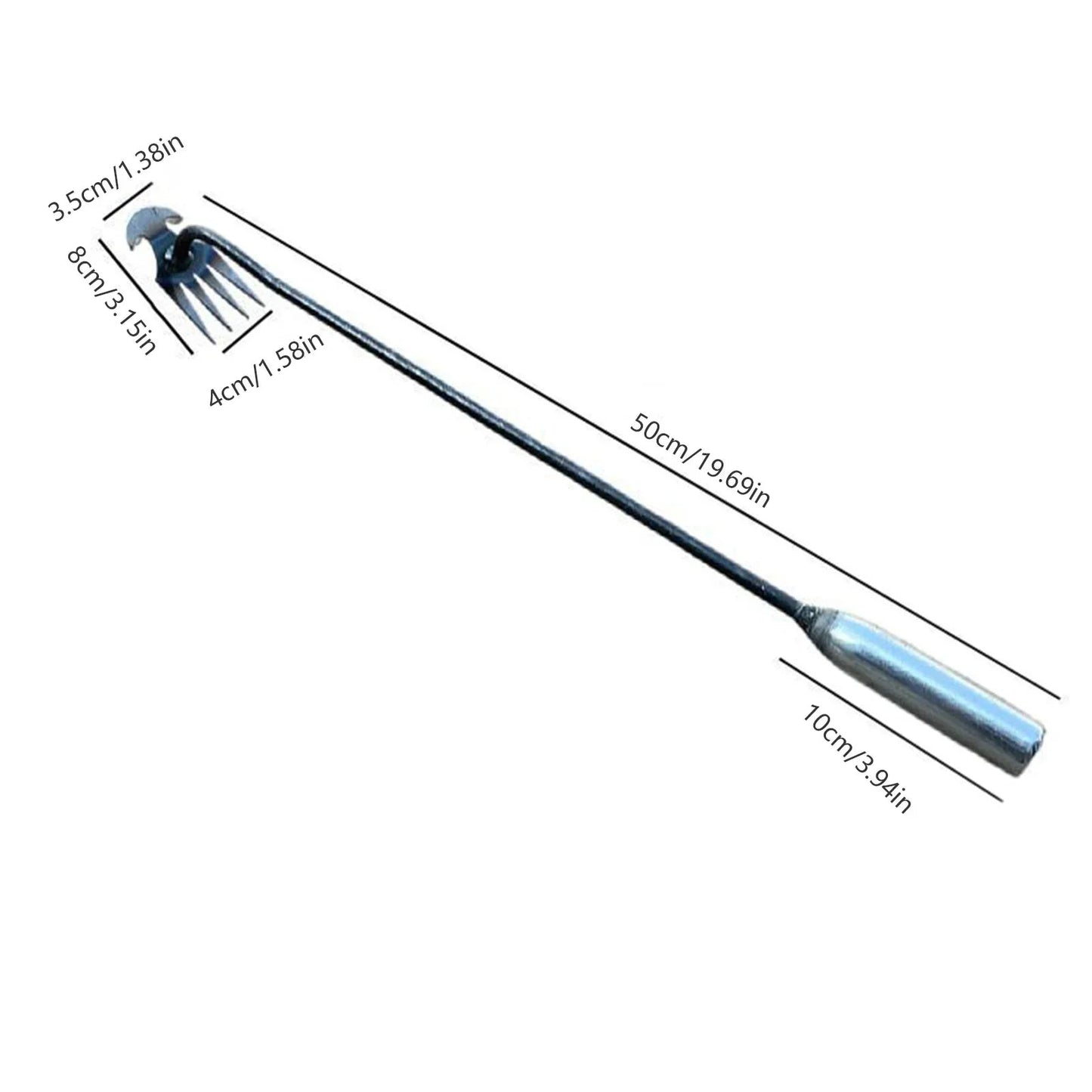 RootBlade | Crescent Weeder with Long Handle