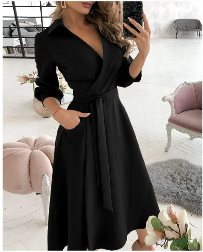 Amara | Women's Dress – Timeless Wrap Elegance-1