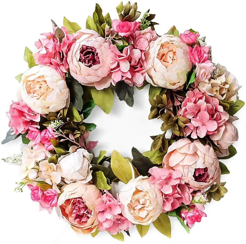 BloomRing | Timeless Peony Wreath for Door & Wall