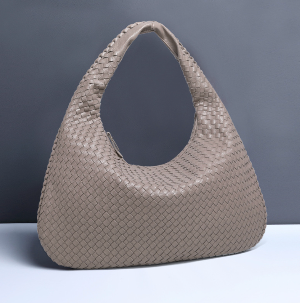 JackieWeave | Woven Crossbody Bag – Compact, Organised Interior
