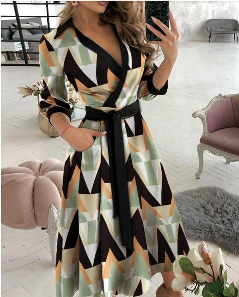 Amara | Women's Dress – Timeless Wrap Elegance-4