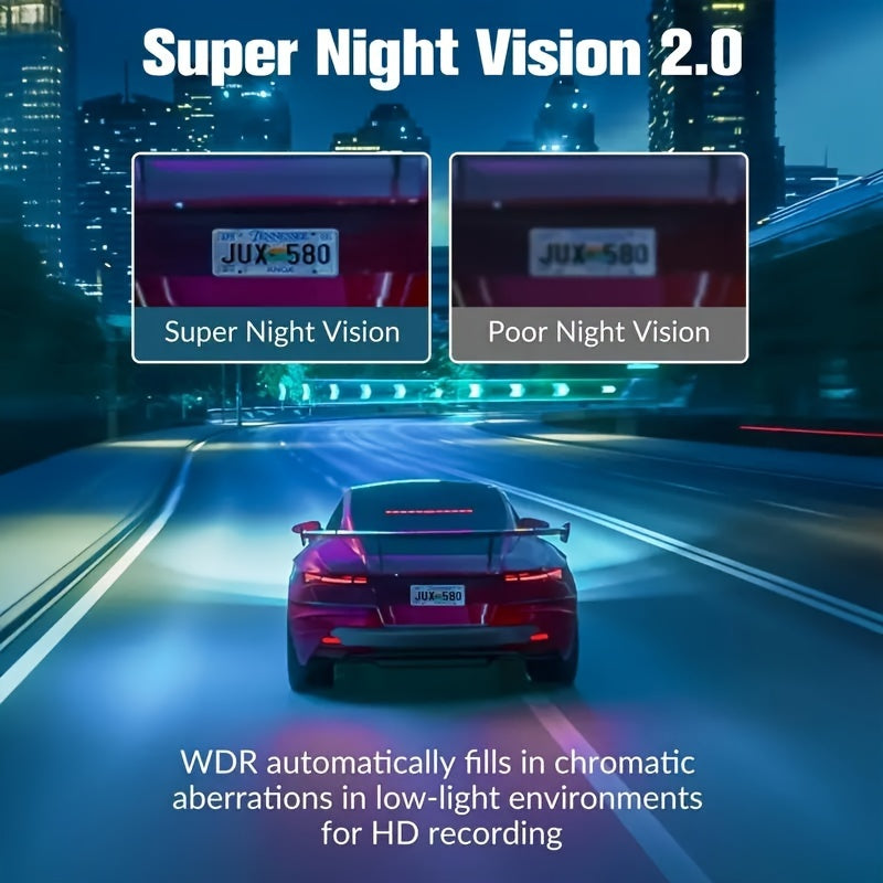 NightEye | Full HD Car Dash Cam – Mini LCD & Loop Recording