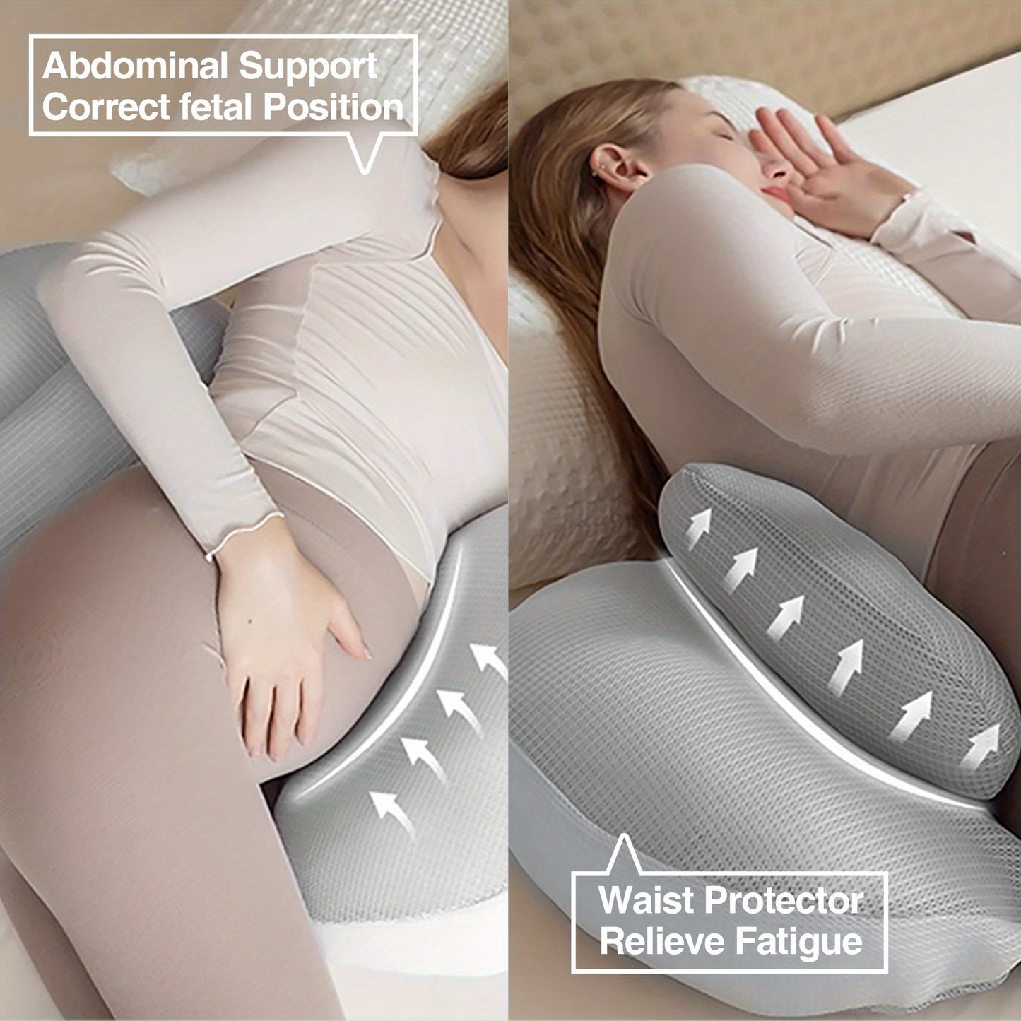 MamaLoom | Pregnancy Pillow – Ergonomic Side-Sleeping Comfort