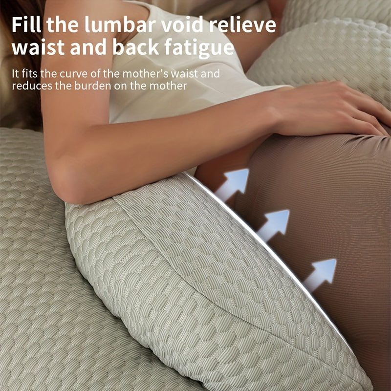 PregnaRest | Adjustable Full-Body Pillow for Side Sleeping Moms