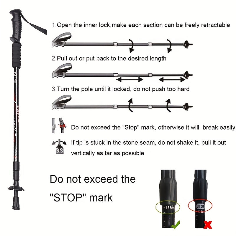 SummitPro | Trekking Poles – Ergonomic Grip & Telescopic Adjustment