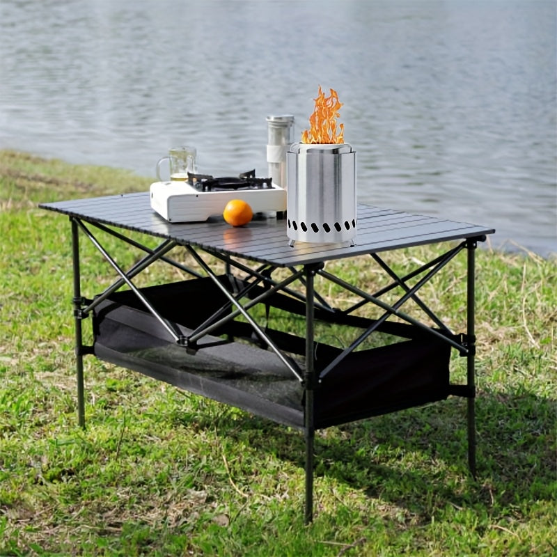 SteelGlow | Mini Fire Pit – Polished Stainless Steel Round Design