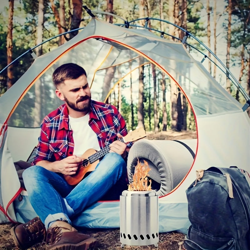 SteelFlame | Portable Fire Pit – Durable Stainless Steel Design