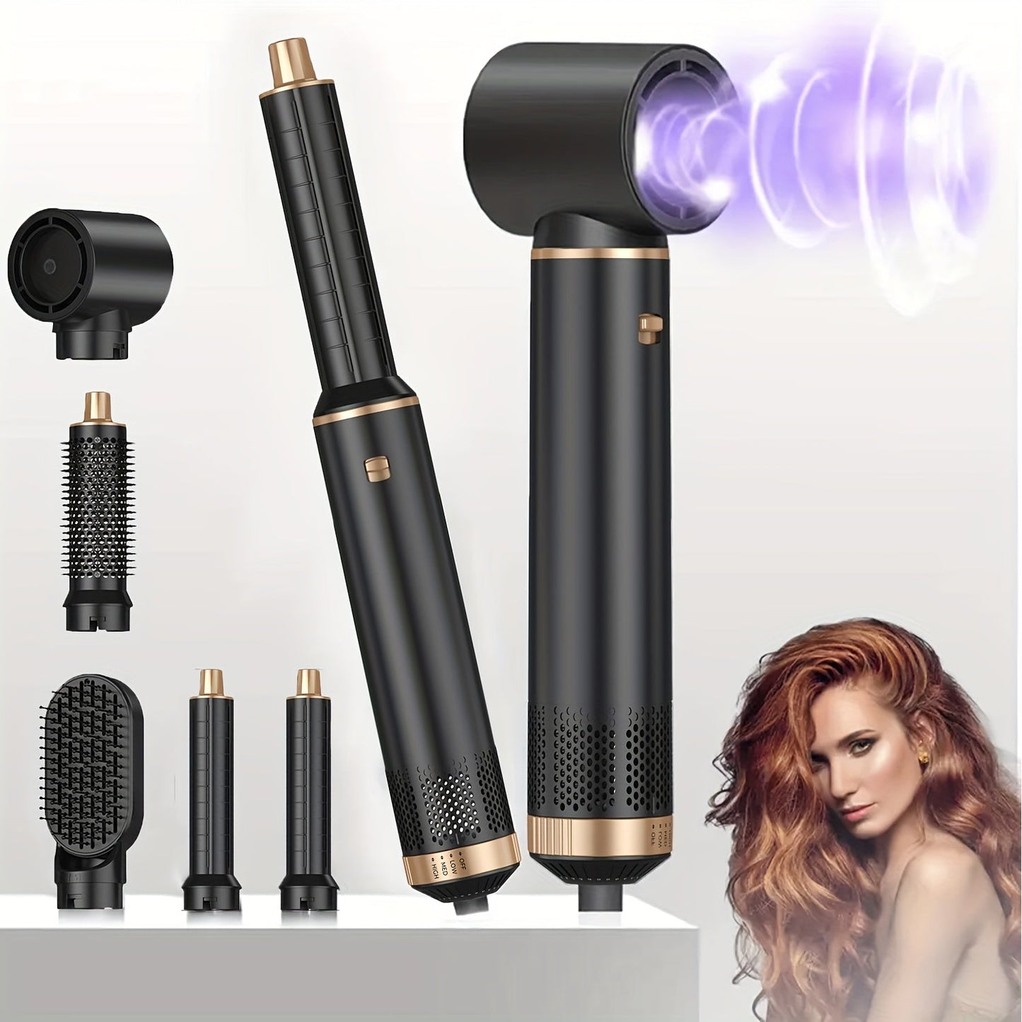 GlamWrap | 5-in-1 Hair Styler – Drying, Curling & Straightening Tool