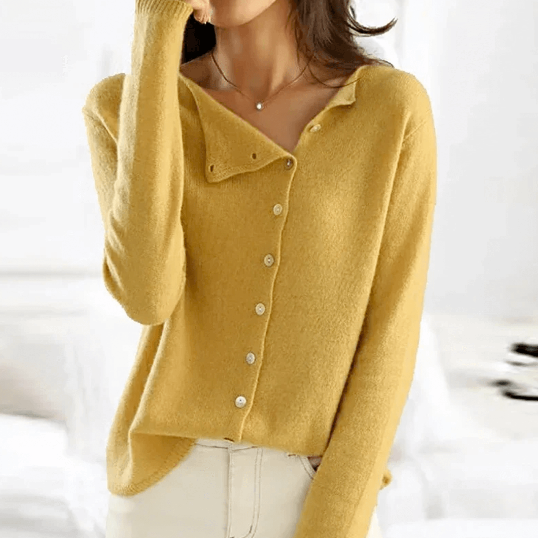 Elvira | Stylish Button-Detail Sweater | Women's Fashion